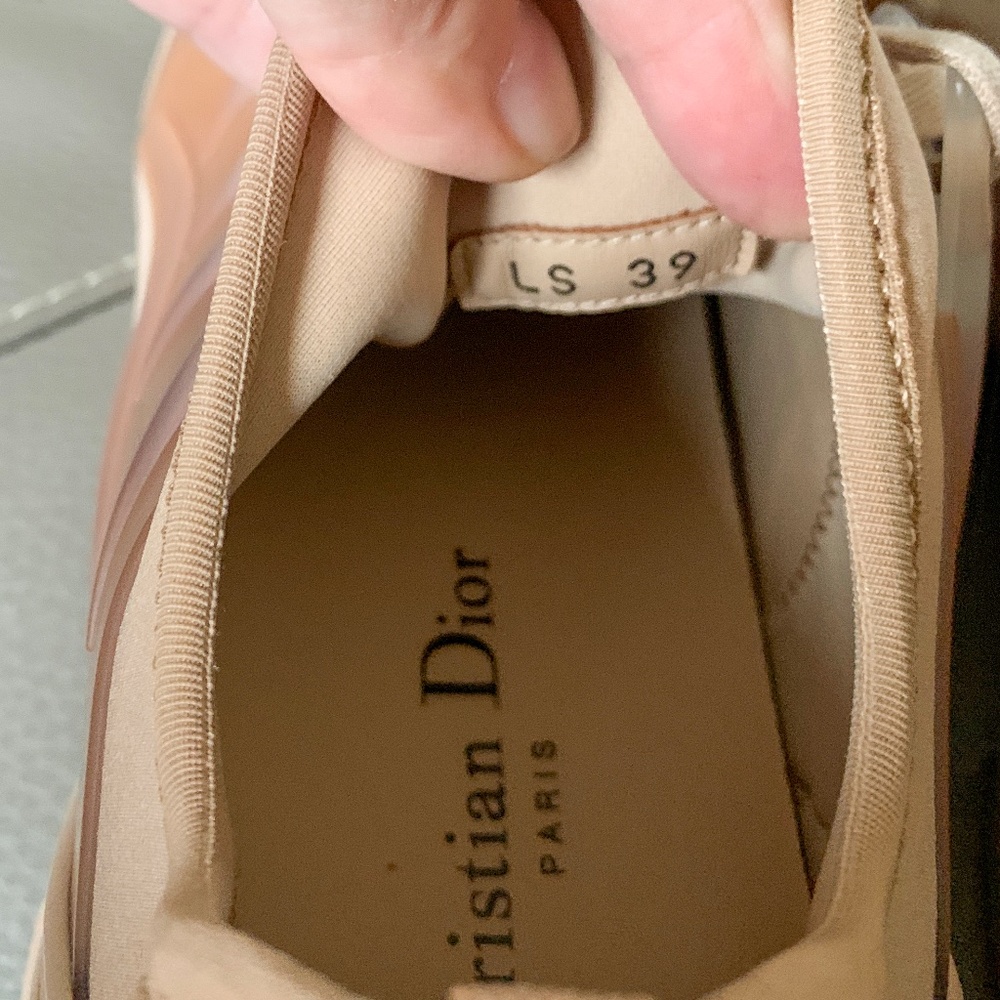 Dior D-CONNECT SNEAKER Nude Technical Fabric. Classic Dior design. - Picture 10 of 12